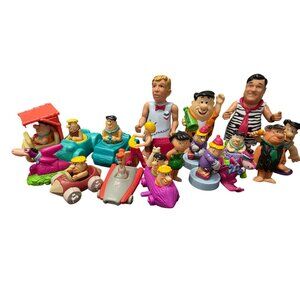 Large Lot of Flintstones Mixed Toys